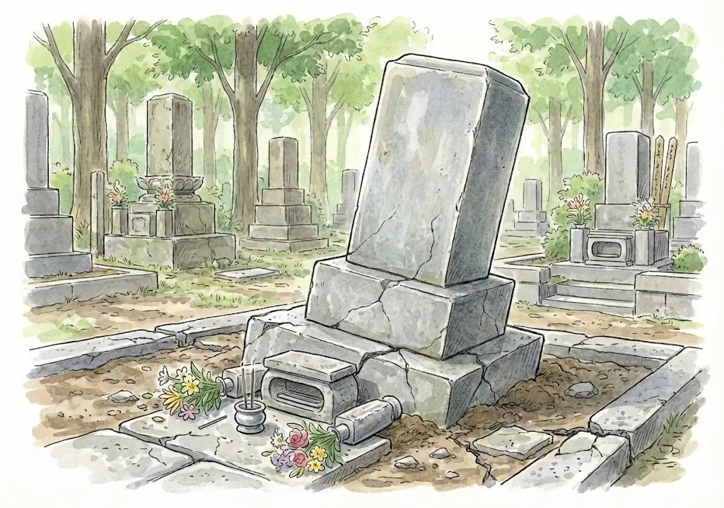 耐震・免震対策がされておらず、地震でズレたり倒れたりしてしまった